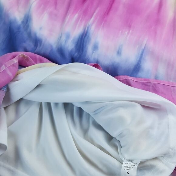 🔹️NWT Savanna Jane Tie Dye Embroidered Maxi Boho Sleeveless Dress Small - Picture 11 of 13